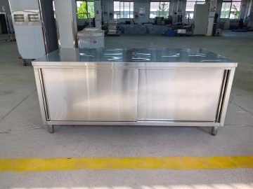 One-way opening work cabinet