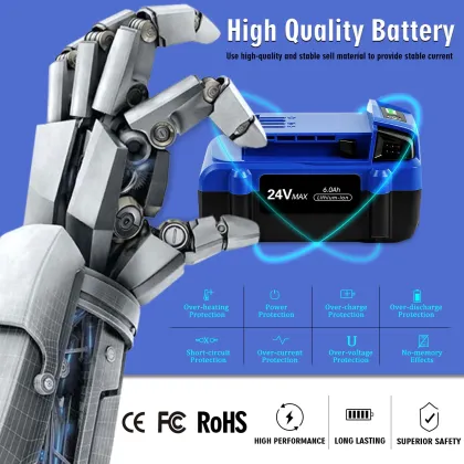 24V 6.0Ah Kobalt Replacement Battery | Lithium Ion Cordless Tool Power Supply