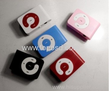 ميني كليب Mp3 لاعب دعم بطاقة Sd الصغيرة مع كابل الناقل التسلسلي العام سماعة مربع هدية