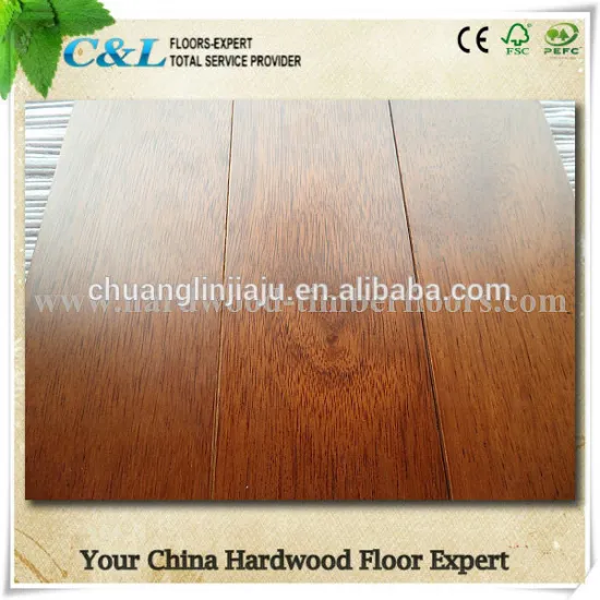 High quality wide plank tropical merbau solid wood flooring
