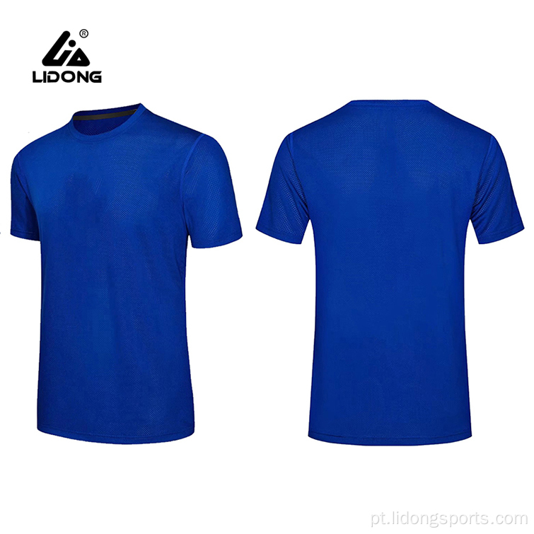Design unissex barato sua própria camiseta esportiva simples