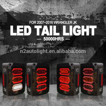 2017 explosion led tail light for jeep wrangler JK off road rear light car accessories