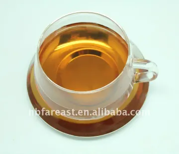 GLASS TEA CUP WITH DISH