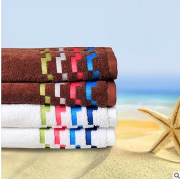 100% egipt cotton skin-friendly stripe bath towel/beach towem