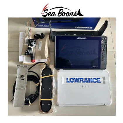 Lowrance HDS-12 Fish Finder with Imaging 3-in-1 Transom & Accessories