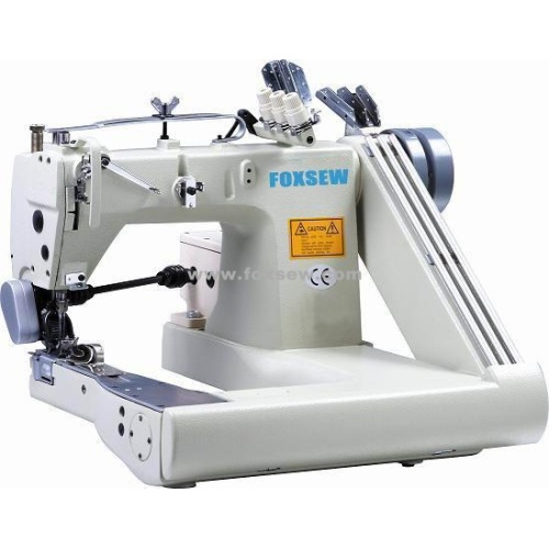 Máquina de coser con tres agujas para extraer el brazo (con extractor externo)