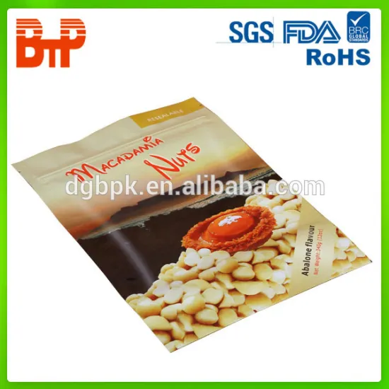 aluminum foil bag with zipper for food packaging