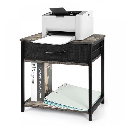 Printer Tables for Small Spaces with Storage Shelf