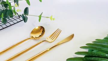 Factory wholesale Metal Material Cutlery spoon knife and fork sets 2020 new models Cutlery set