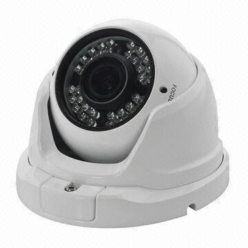 CMOS 1000TVL dome camera for outdoor use, OSD, IR-CUT, 2.8-12mm lens, 36EA, 30m IR range
