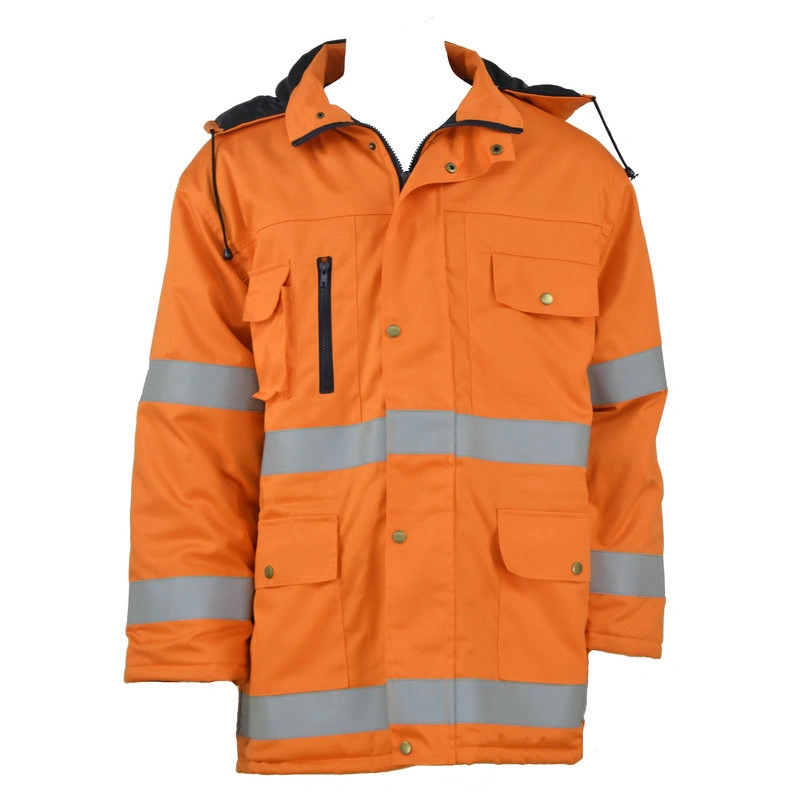 Unisex Polyester Onrg Safety Reflective Jacket