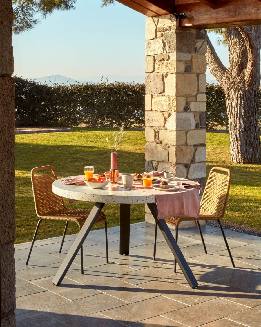 Aluminum Frame Rattan Chair