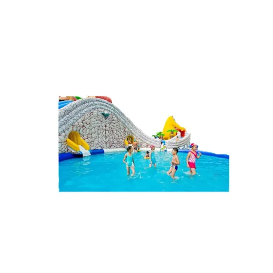 Inflatable Water Playground Slide with Pools and Toys for Kids and Adults