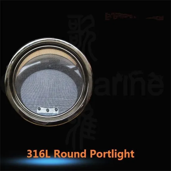316L Stainless Steel Round Portlight Porthole Hatch Window for Marine Boats
