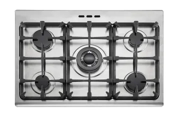 5 Burners Gas Oven Rotisserie Oven Lamp angola