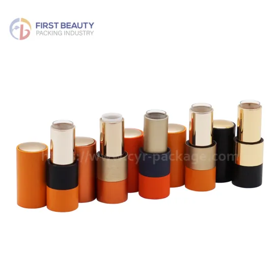 Orange Aluminum Lipstick Tube
