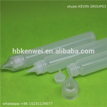 30ml malaysia ejuice packaging pen unicorn plastic bottles with big mouth screw cap