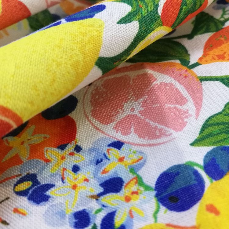Tejidos de algodón de la almohada de la camisa de lino de la impresión digital