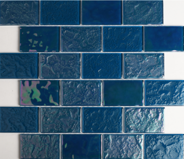 Glass mosaic tiles for swimming pool