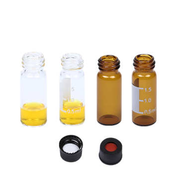 2ml screw Autosampler Vials with black caps