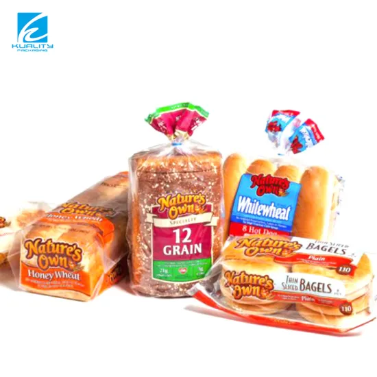 Custom Printed Plastic Mylar Bread Packaging Bags