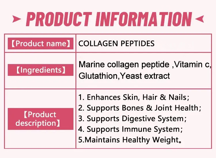 OEM/ODM Immune Support Collagen Skin Whitening Reduce Wrinkles Extract Anti Aging Oral Liquid