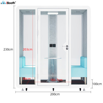 Rectangle Acoustic Booth Office Rest Pod