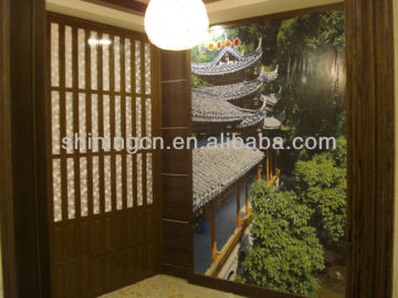 color pvc folding door, colored glass door, commercial folding door