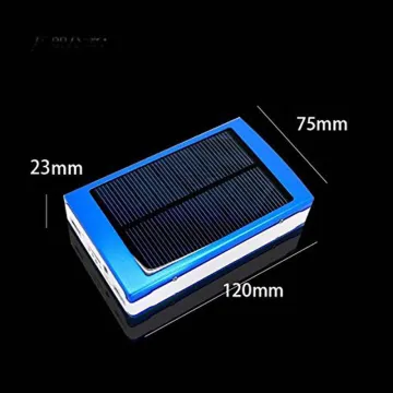 10000 mah Solar Power Bank Panel Portable Charger