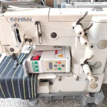 Kansai 1302 Çift İğne Zinciri Dikiş Picot Dikiş Dikiş Makinesi Üreticileri Japonya'da
