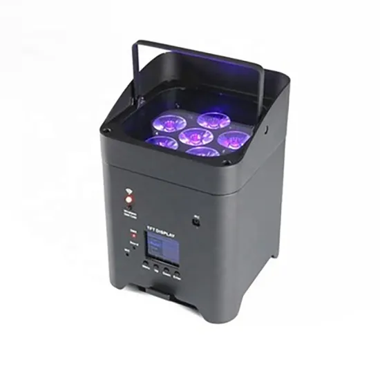 IR Wifi 6pcs*18W RGBWA UV 6 in1 Mini Rechargeable Wireless DMX Battery PAR Light