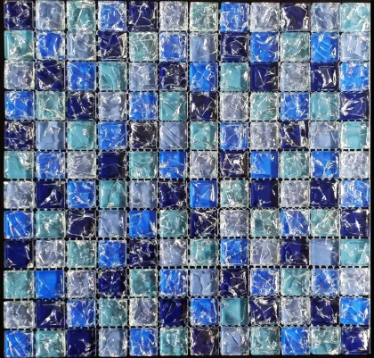 Blue glass mosaic tile,mosaic tile