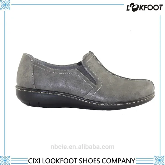 Comfortable pu injection shoes high quality shoes for ladies