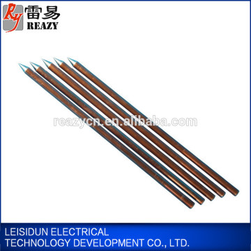 Guangzhou manufacturers Hot Selling low-resistance chemical ion pure copper earth rod copper clad steel ground rod
