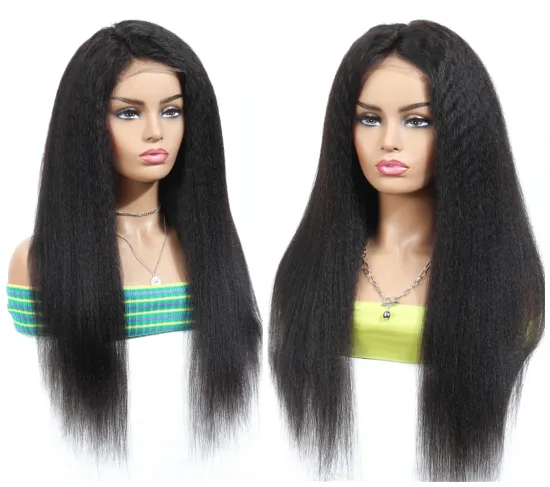 Mink Brazilian Hair Non Chemical Treatment Real Unprocessed Remy Virgin Lace Front Closure Brazilian Wigs Kinky Straight Hair