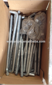 anchor bolt with nut & round sae washer