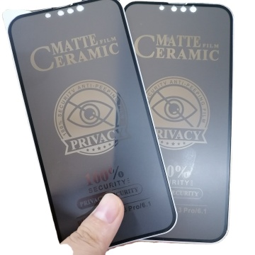 Hoogwaardige anti-shock keramische schermbeschermer voor iPhone 13/14/12/11 Pro Max &amp; Privacy Tempered Glass Film voor iPhone XR/XS Max