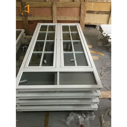 French Style High-Quality Tempered Glass Exterior UPVC/PVC Flush Pella Casement Windows: Premium Window Solutions