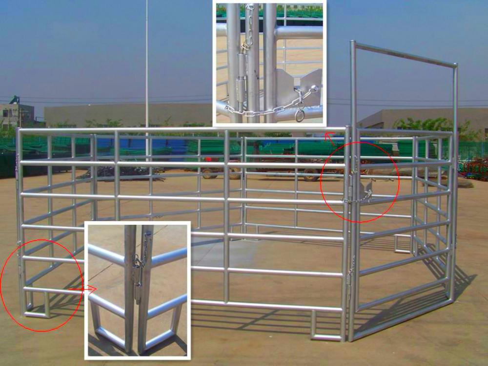 pvc horse fence /livestock metal fence panels