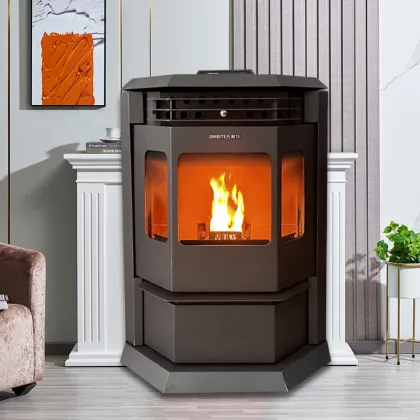 110-220V Indoor Pellet Stove Fireplace Insert for Living Room