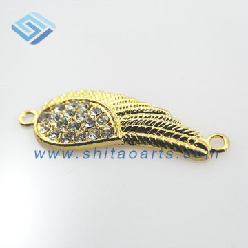 Rhinestone Wing Bracelet Connector Bracelet Charms