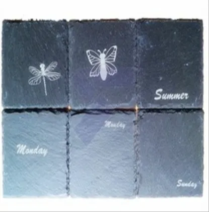 nature black cork coasters