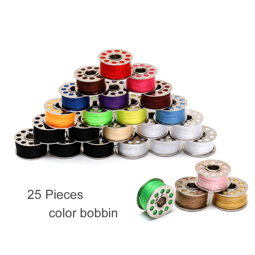 Sewing Machine 25 Pcs Bobbins and Sewing Threads Supplier