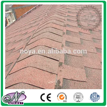 Fiberglass asphalt roofing Shingles coloured glaze cheap roofing tiles china with low price