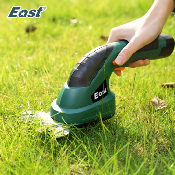 EAST Li-Ion Rechargeable Hedge Trimmer Power Tools 7.2V Combo Lawn Mower Grass Cutter Cordless Garden Tools ET1502C Green