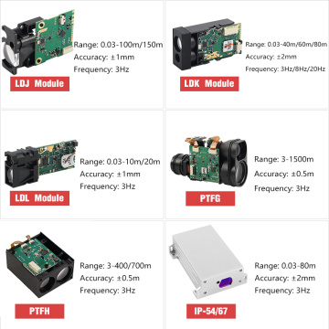 Cylinder laser distance sensor with long range