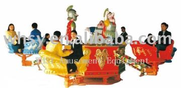 Amusement outdoor equipment park rides cartoon elevate rotate turntable
