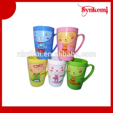Reusable printed plastic tea cup
