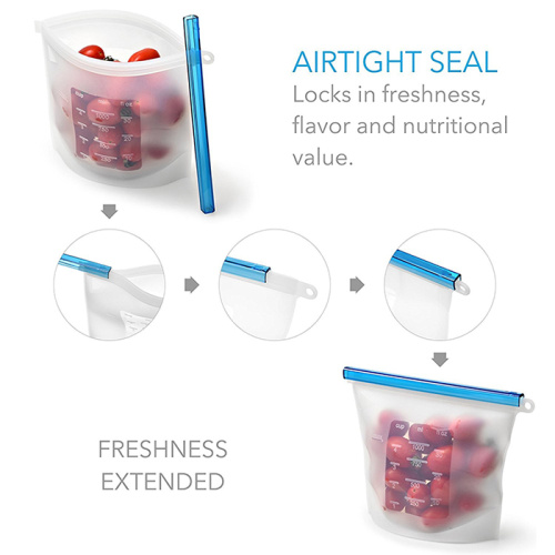 Reusable Silicone Vacuum Food Sealer Bags