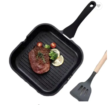 Professional Cooking Tools and Appliances: Steak Strips, Non-Stick Frying Pans, and Electromagnetic Cooker BBQ Pots